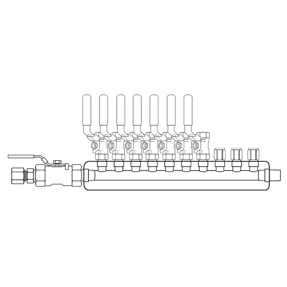 M3074030 Manifolds Stainless Steel Single Sided