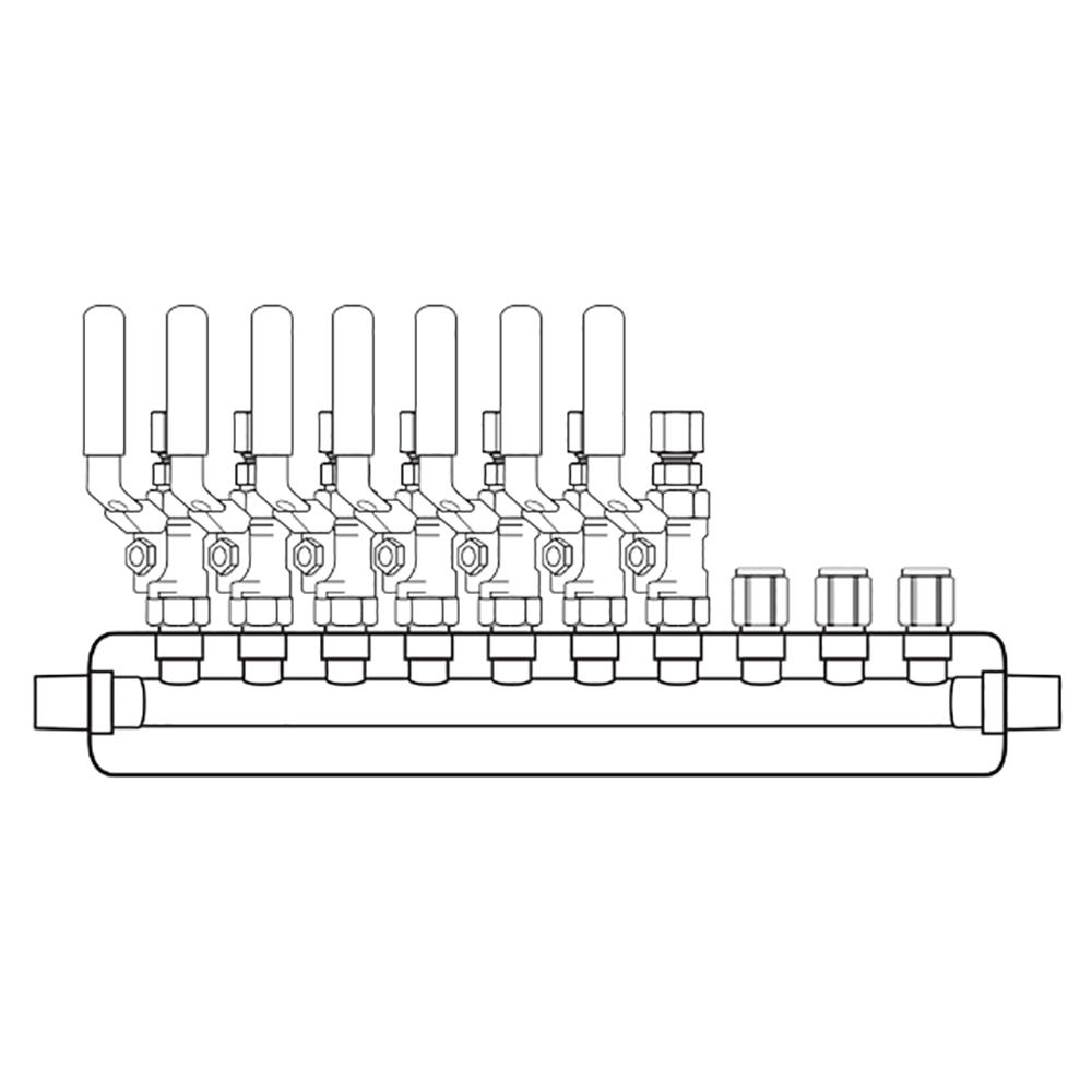 M3074100 Manifolds Stainless Steel Single Sided