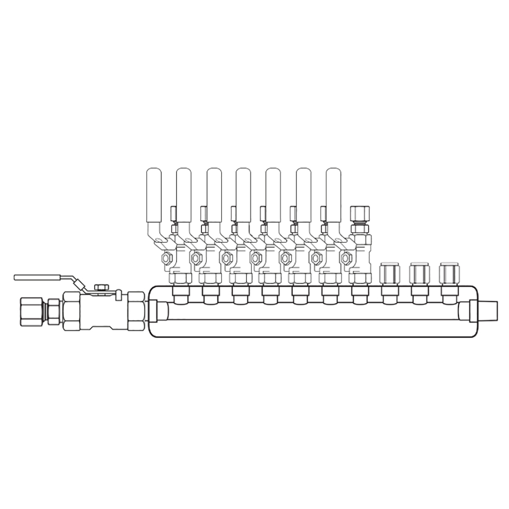 M3074120 Manifolds Stainless Steel Single Sided