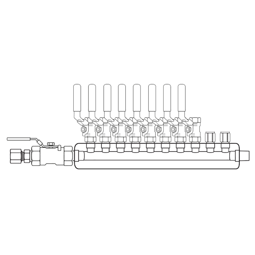 M3084020 Manifolds Stainless Steel Single Sided