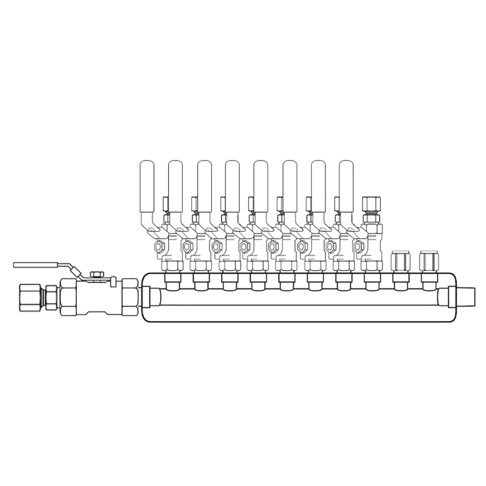 M3084120 Manifolds Stainless Steel Single Sided