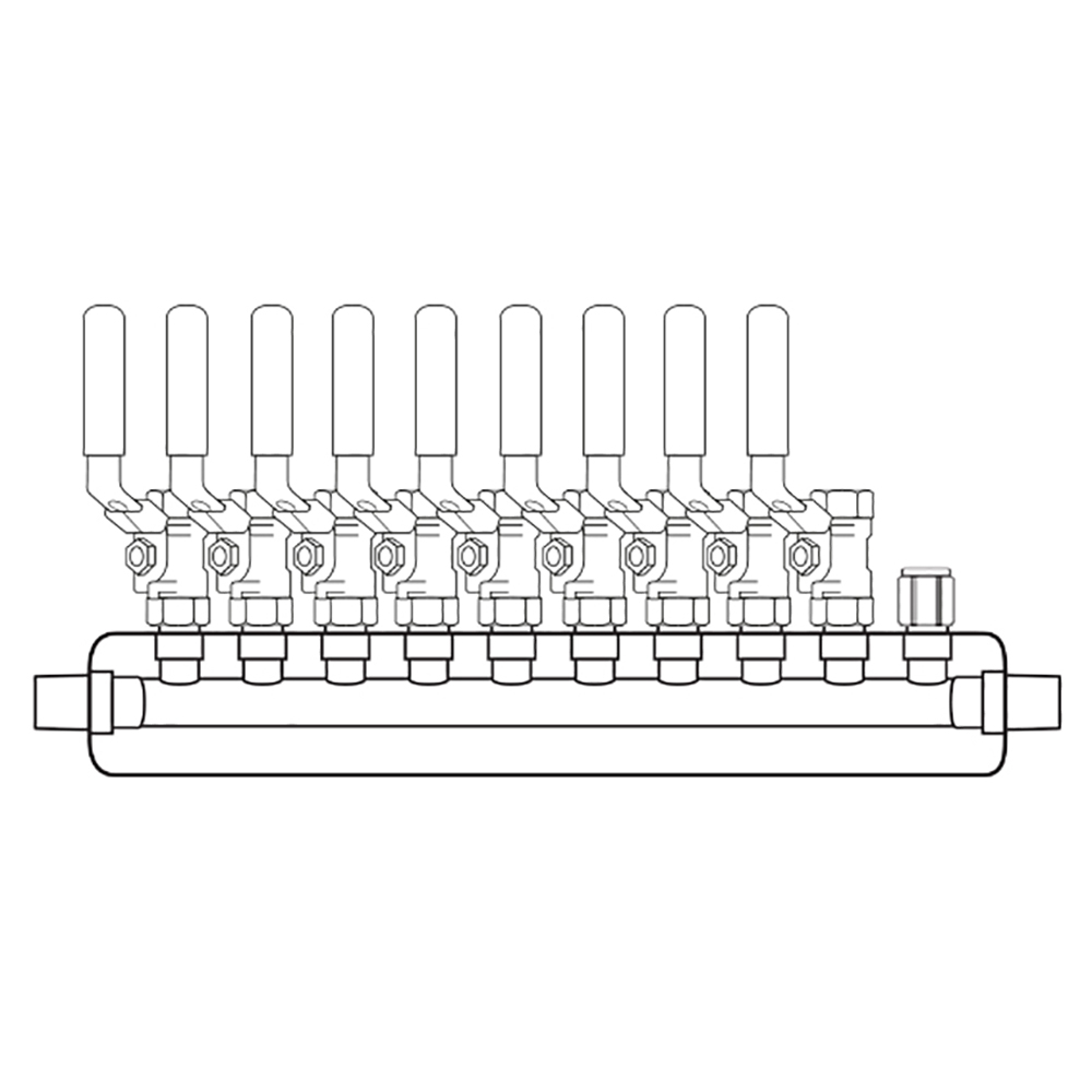 M3094000 Manifolds Stainless Steel Single Sided