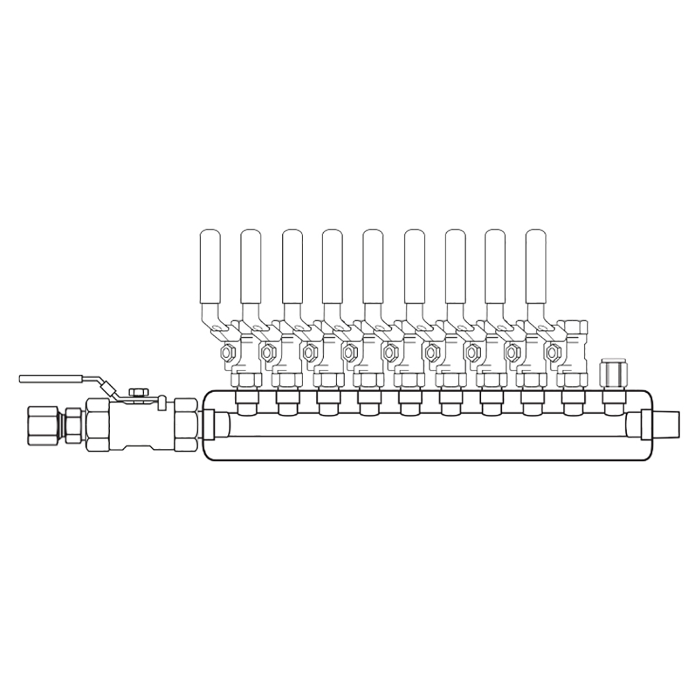 M3094020 Manifolds Stainless Steel Single Sided