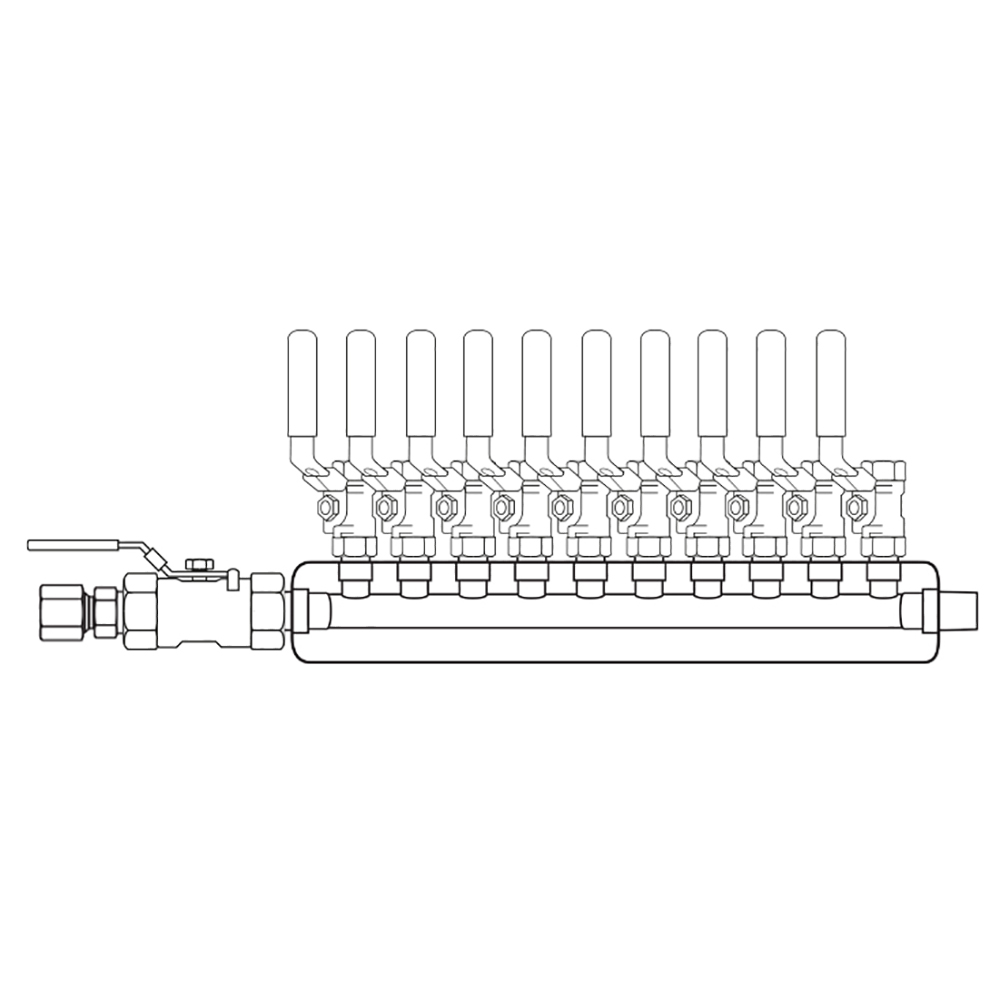 M3104020 Manifolds Stainless Steel Single Sided