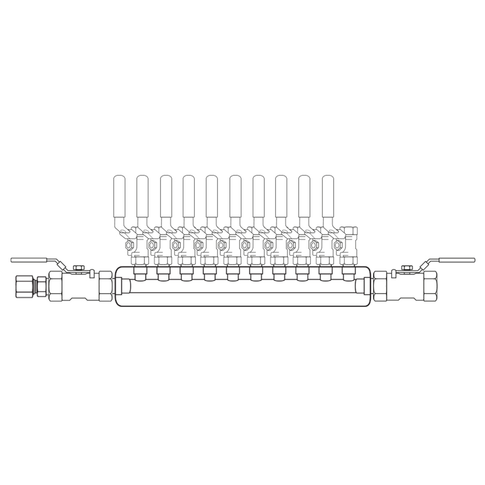 M3104022 Manifolds Stainless Steel Single Sided