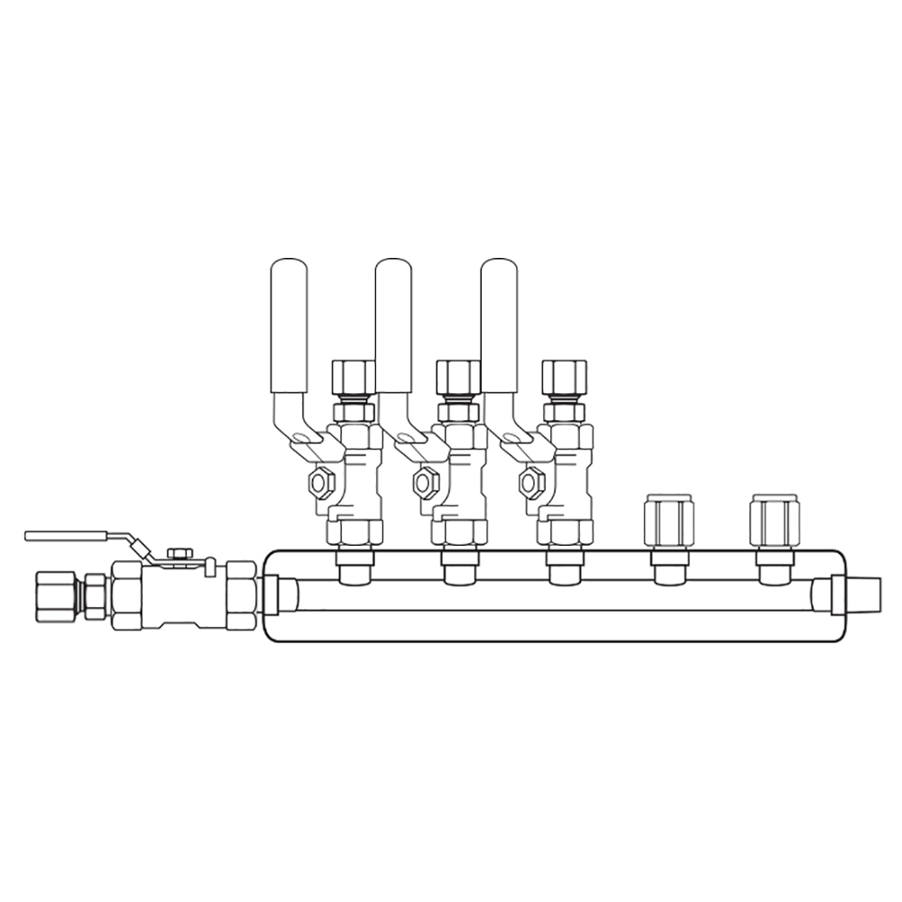 M4034120 Manifolds Stainless Steel Single Sided