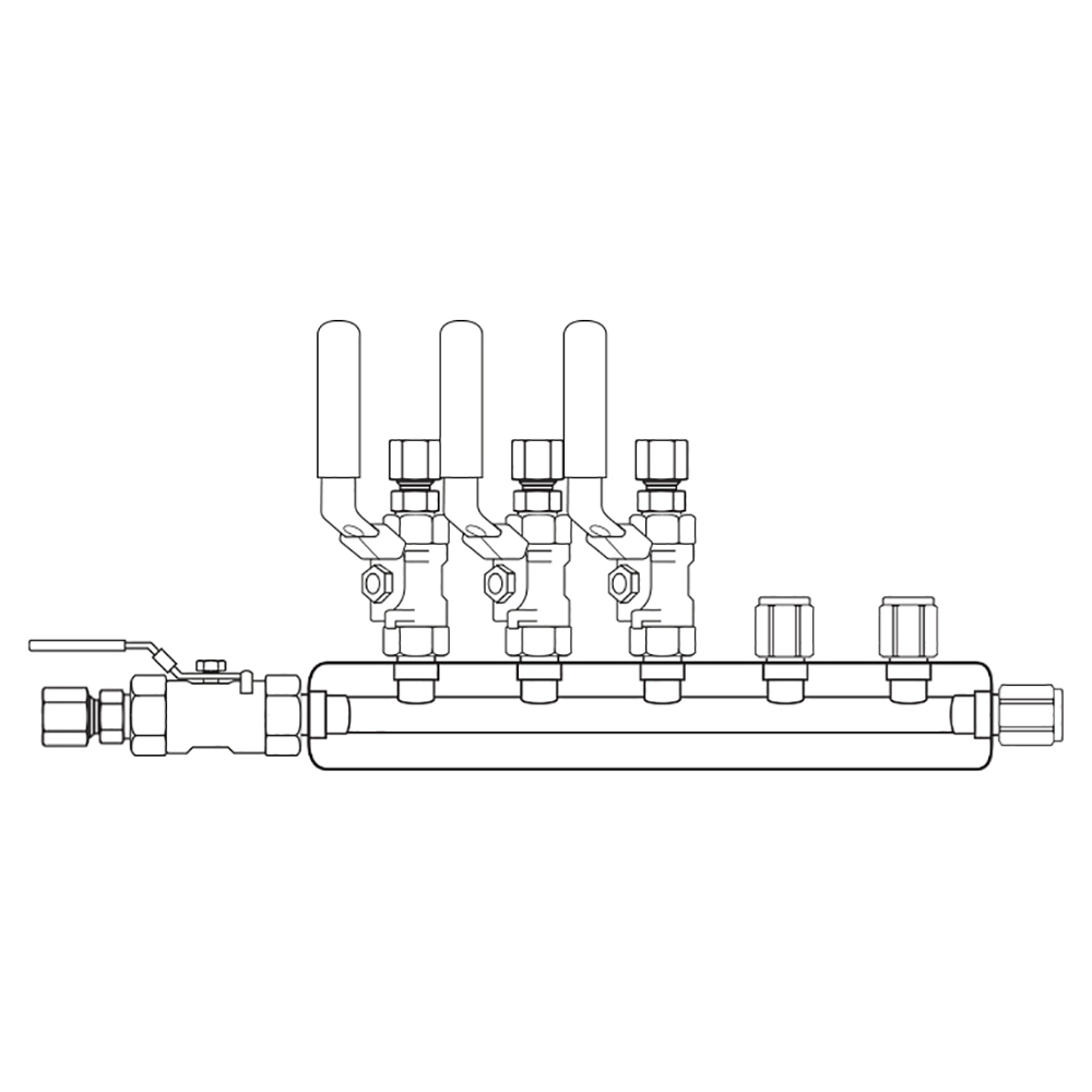 M4034141 Manifolds Stainless Steel Single Sided