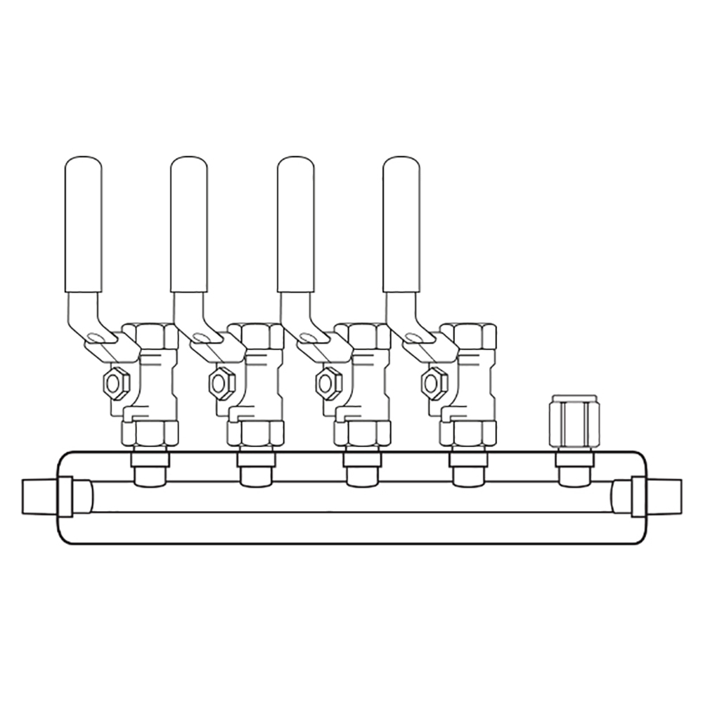 M4044000 Manifolds Stainless Steel Single Sided