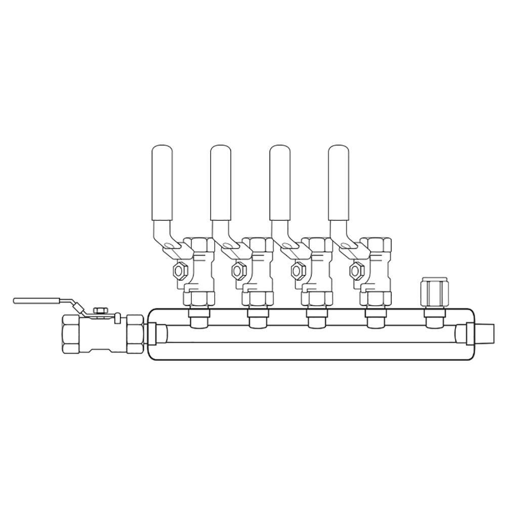 M4044010 Manifolds Stainless Steel Single Sided