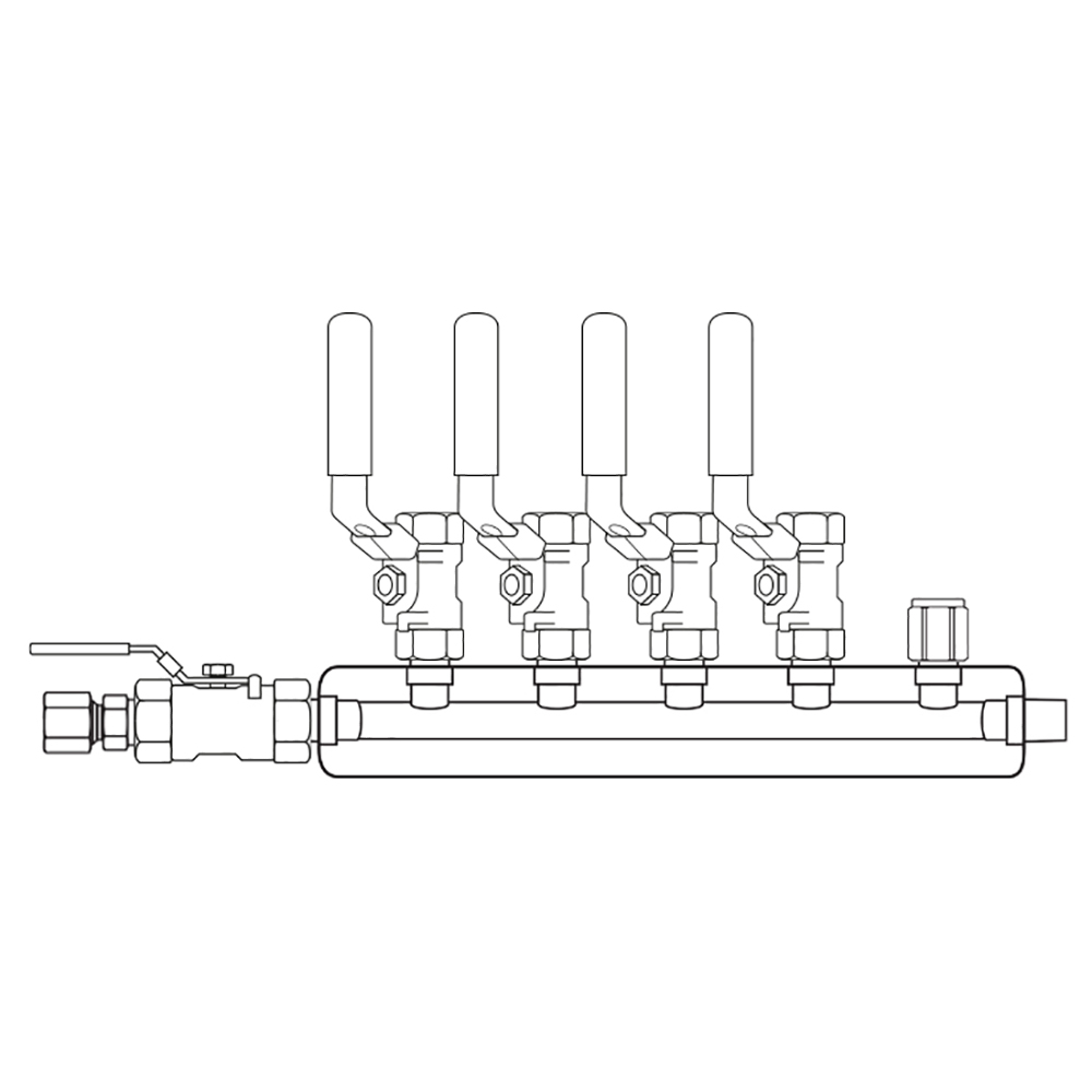 M4044020 Manifolds Stainless Steel Single Sided