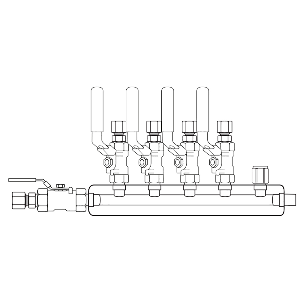 M4044130 Manifolds Stainless Steel Single Sided