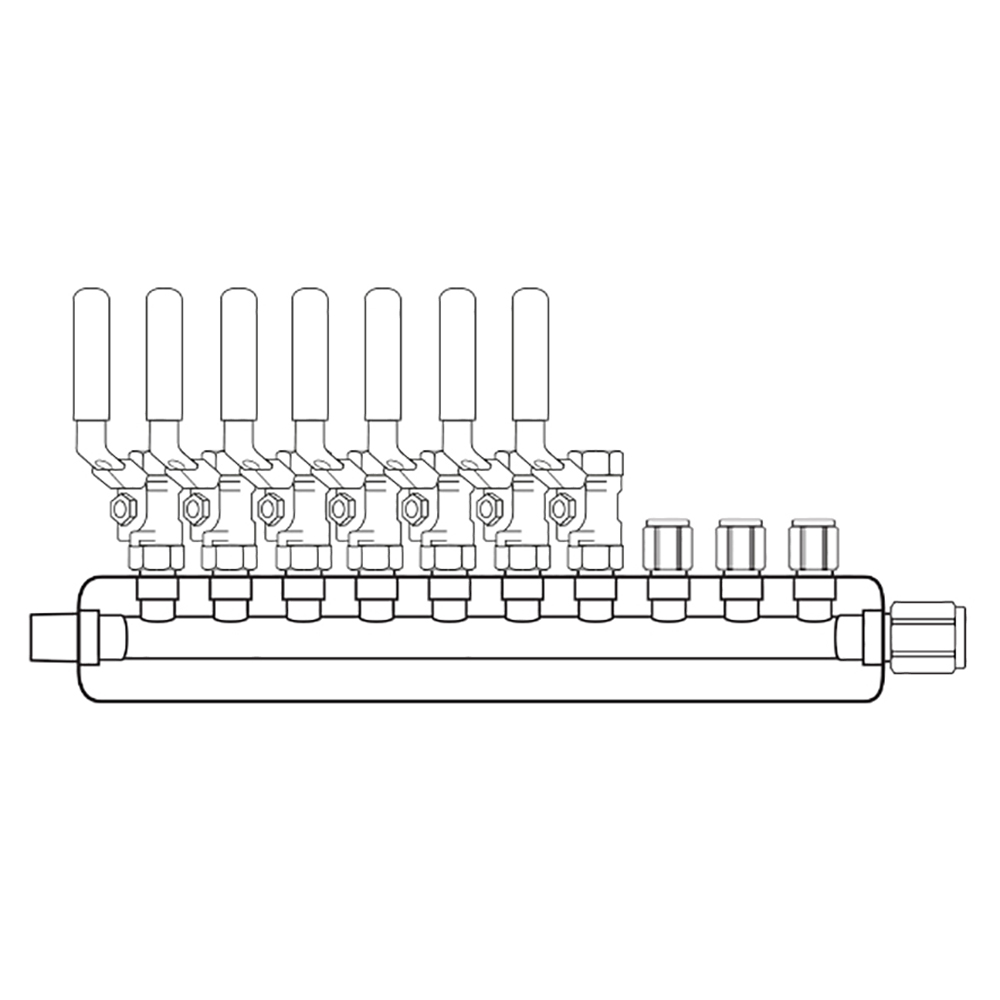 M4074001 Manifolds Stainless Steel Single Sided