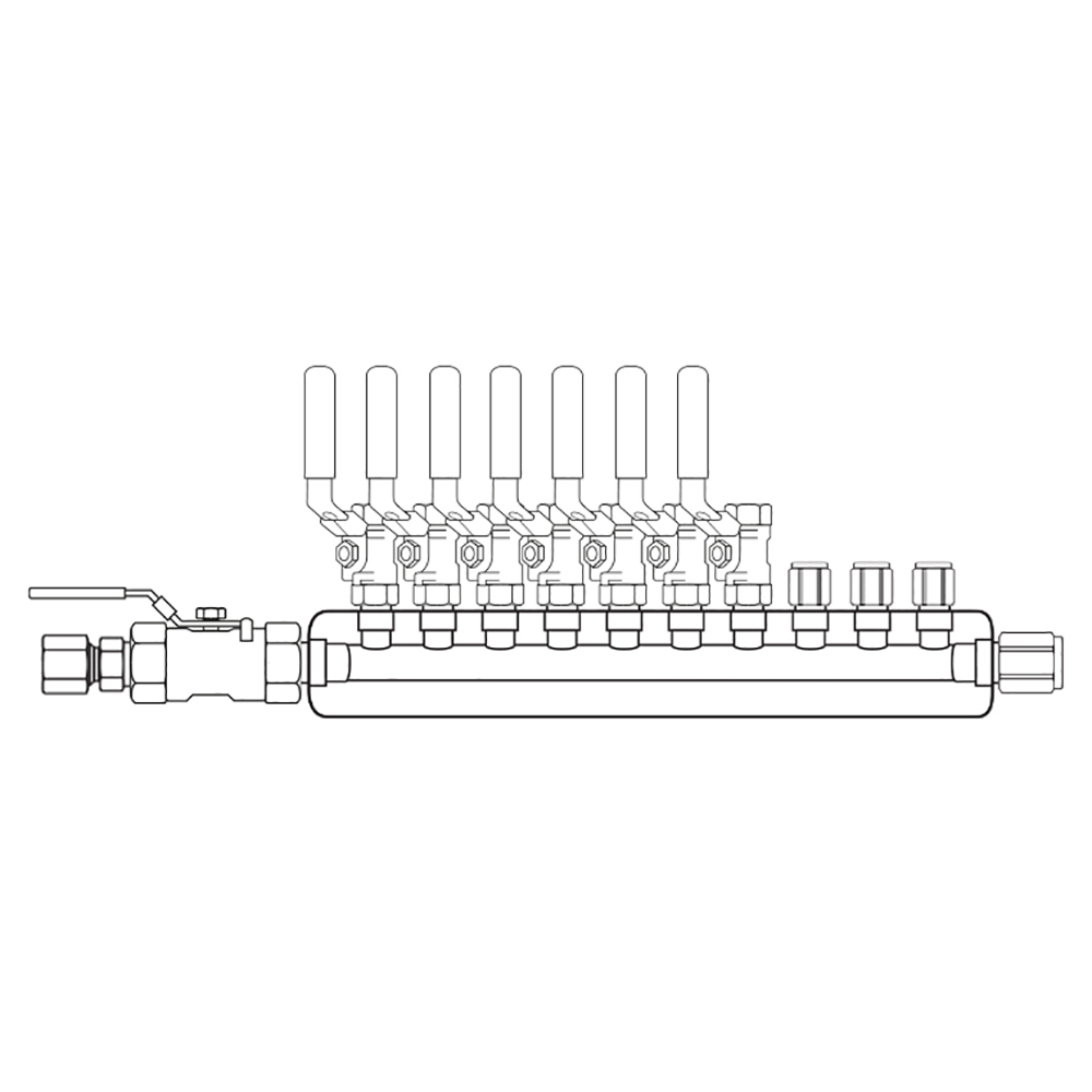 M4074041 Manifolds Stainless Steel Single Sided