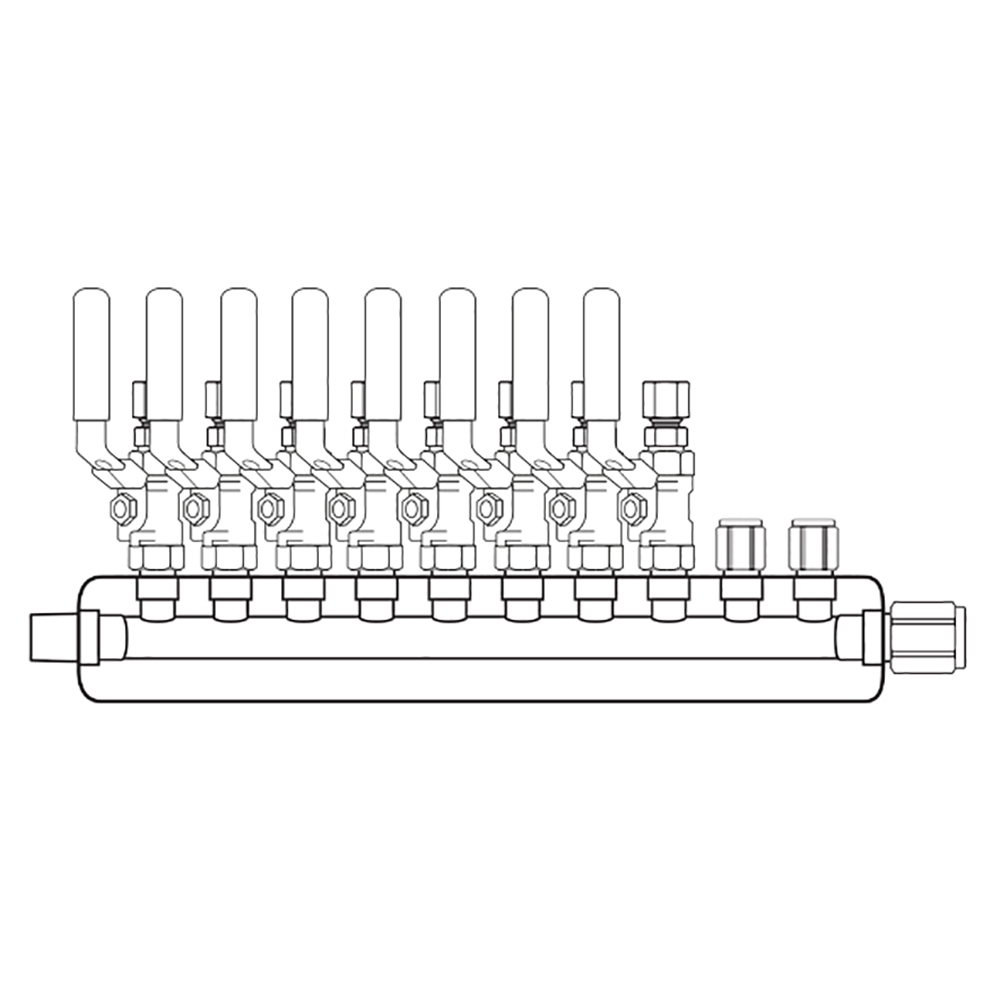 M4084101 Manifolds Stainless Steel Single Sided