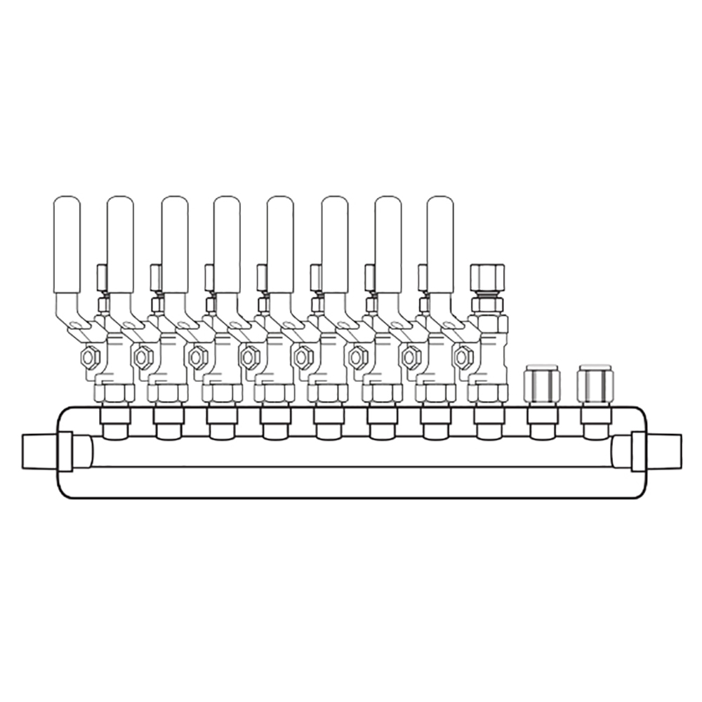 M4084300 Manifolds Stainless Steel Single Sided