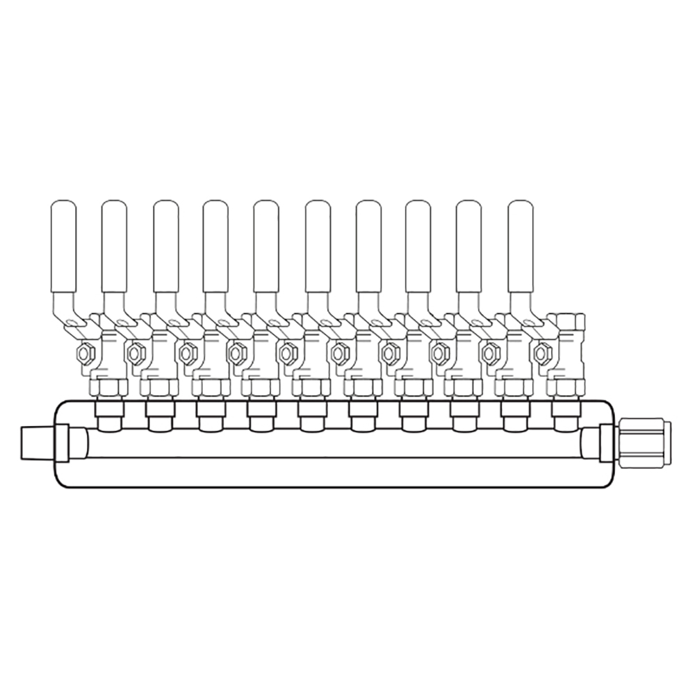 M4104001 Manifolds Stainless Steel Single Sided