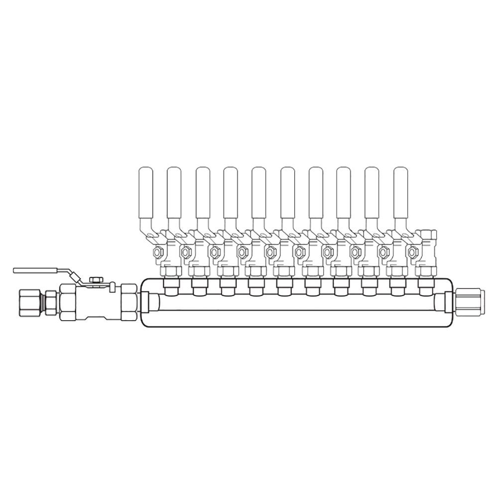 M4104021 Manifolds Stainless Steel Single Sided