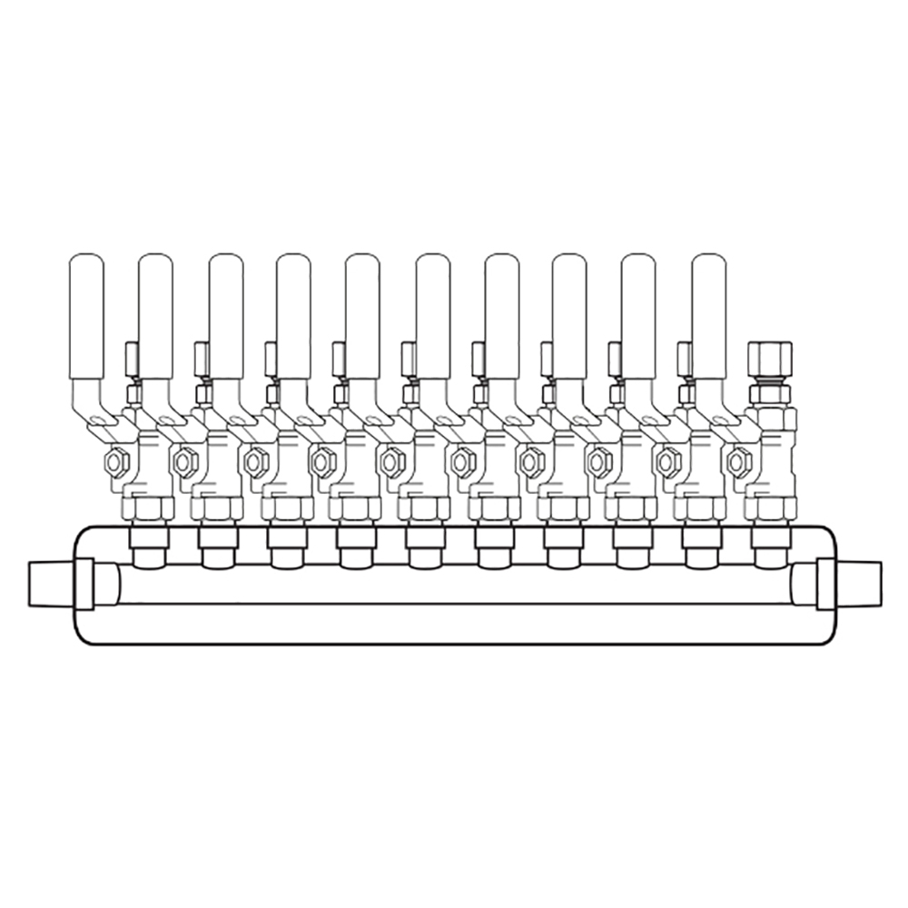 M4104300 Manifolds Stainless Steel Single Sided