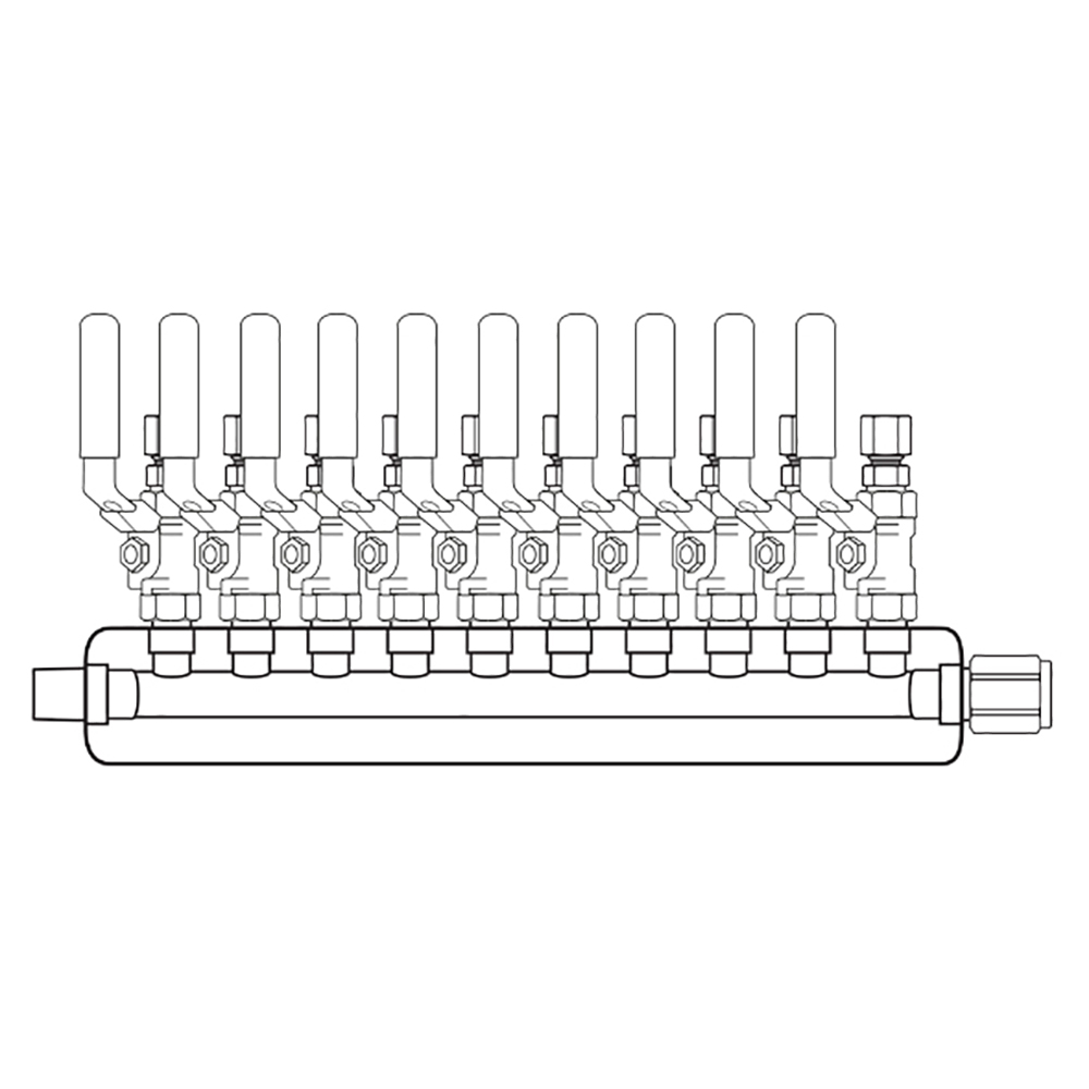 M4104301 Manifolds Stainless Steel Single Sided
