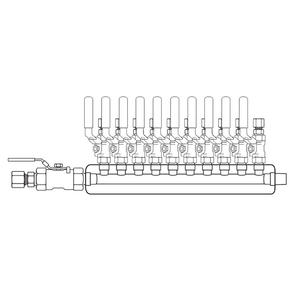 M4104350 Manifolds Stainless Steel Single Sided