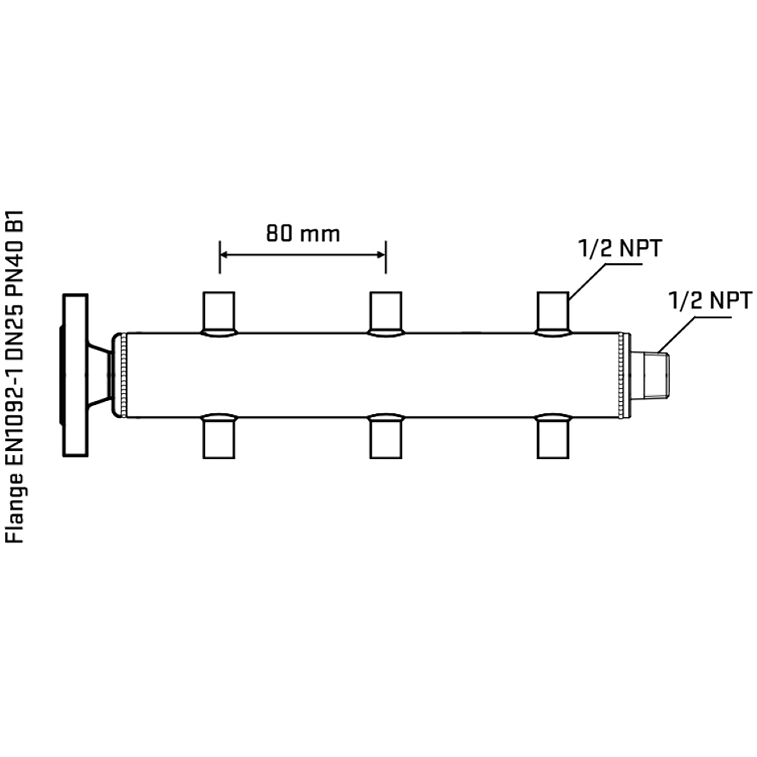 M506A060330 Manifolds Stainless Steel Double Sided