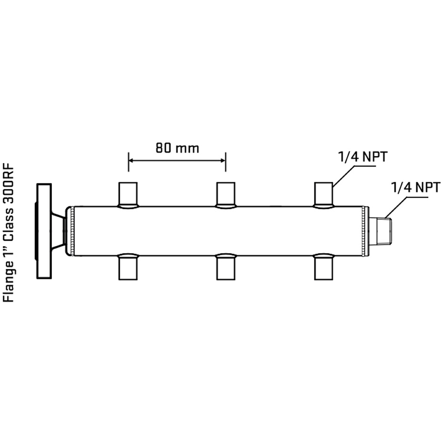 M506A070240 Manifolds Stainless Steel Double Sided